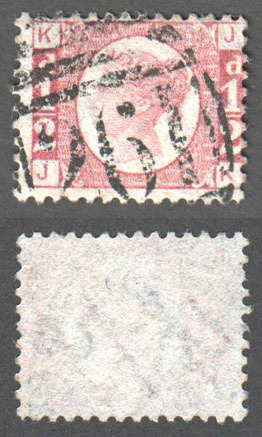 Great Britain Scott 58 Used Plate ? - JK (P) - Click Image to Close